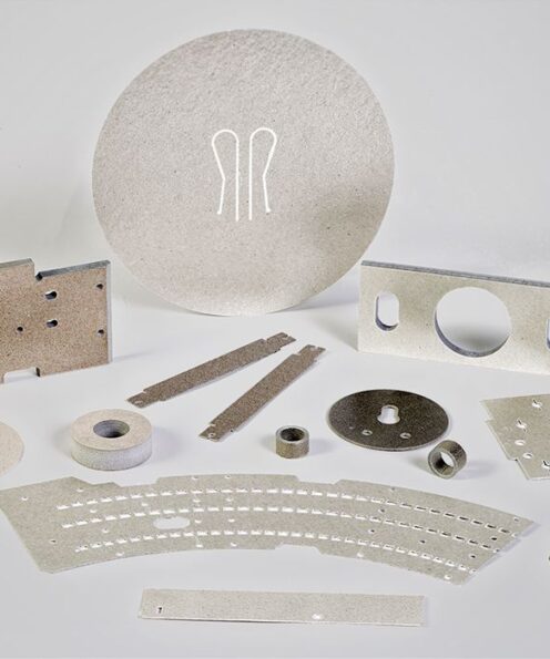 Pièces en mica découpées