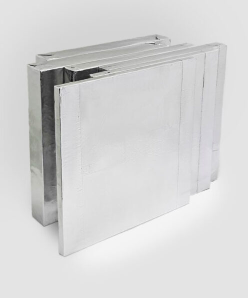 Plaques microporeux avec revêtement aluminium