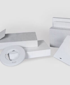 Plaques découpées en fibre soluble